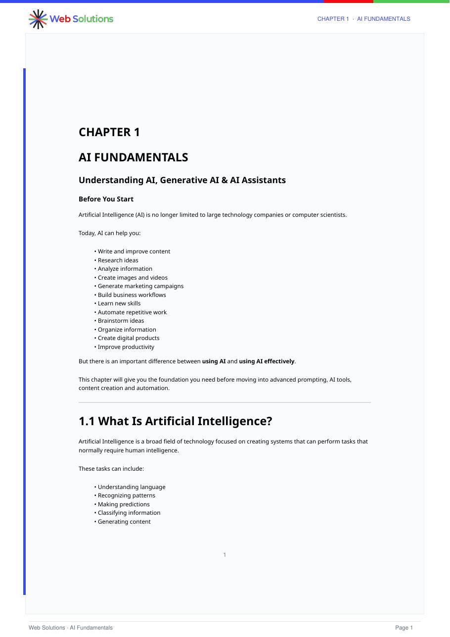 AI Fundamentals PDF preview