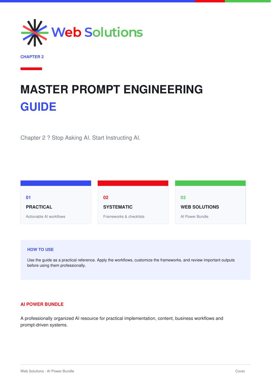 Master Prompt Engineering Guide PDF preview
